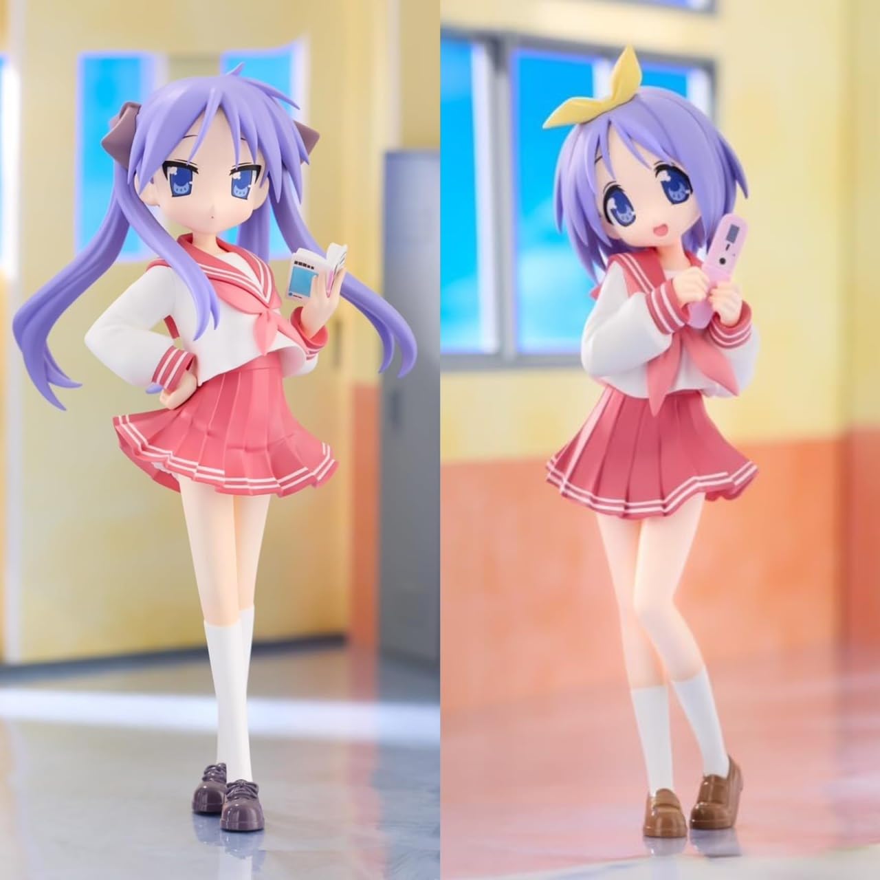 Hiiragi Tsukasa Hiiragi Kagami Figures Lucky Star Figure 19cm of Official Goods Authentic & - Trio-Try-iT - Approx. [Set 2] -