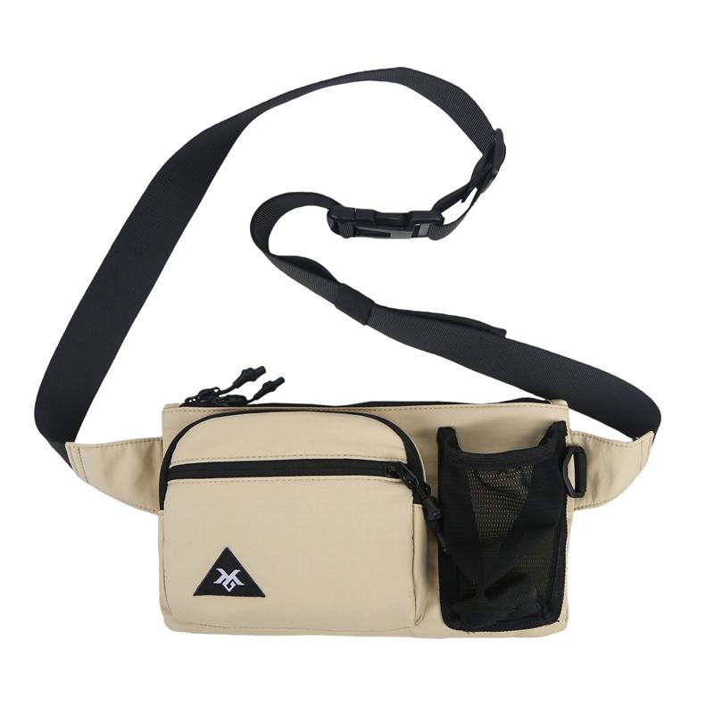 Men's Camping Shoulder Bag Outdoor Riding Hiking Mobile Phone Chest Bag Water Cup Bag
