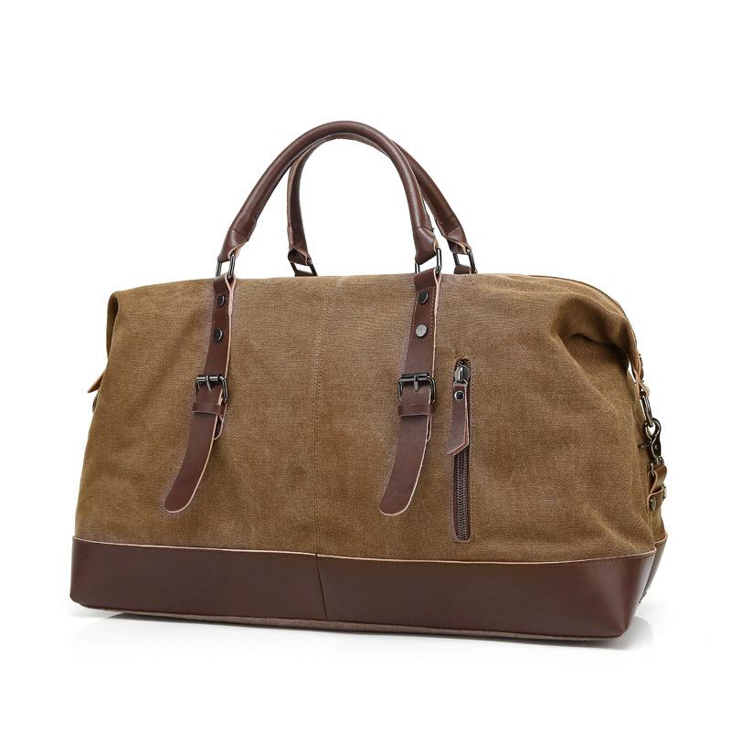 Stylowa Torba Podróżna Unisex Płócienna o Dużej Pojemności - 3 w 1: na Ramię, Crossbody i do Ręki