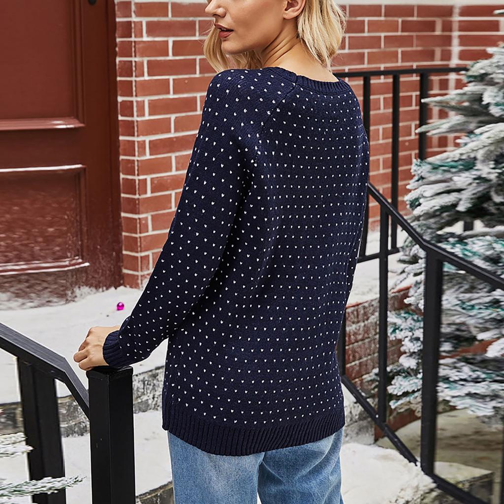 Modischer Schneemann-Weihnachtspullover für Damen, Schneeflocken-Weihnachtspullover mit Rundhalsausschnitt