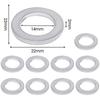 14mm Aluminum Oil Drain Plug Crush Washer Set Non-Slip for Lasting Sealing Car Exterior Accessories for Oil Change Compatible