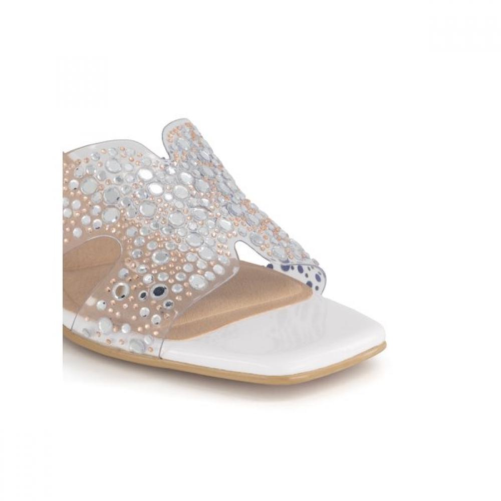 VAINER Mule Vestido Feminino Branco 394e0v1wb