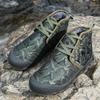 Men's High-Top Camouflage Waterproof Snow Boots - Non-Slip Outdoor Velvet-Lined Casual Cotton Shoes