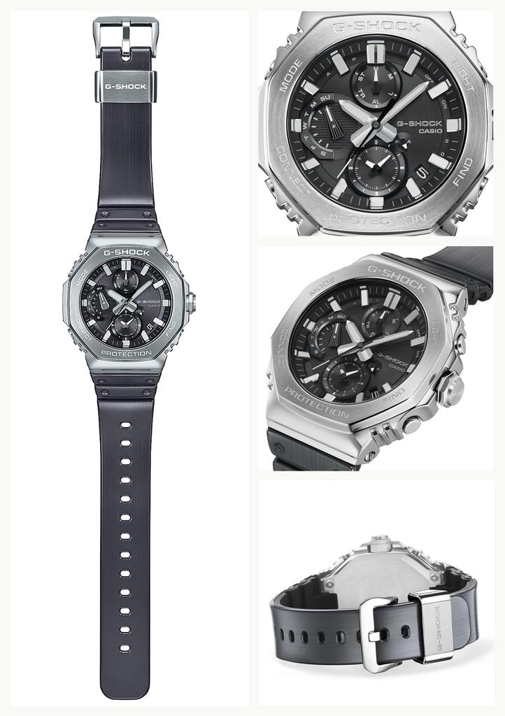 CASIO G-SHOCK GMC-B2100Y-1AJF Full Metal Chronograph Bluetooth Solar Watch Silver Tough Silicone Japan Domestic Genuine