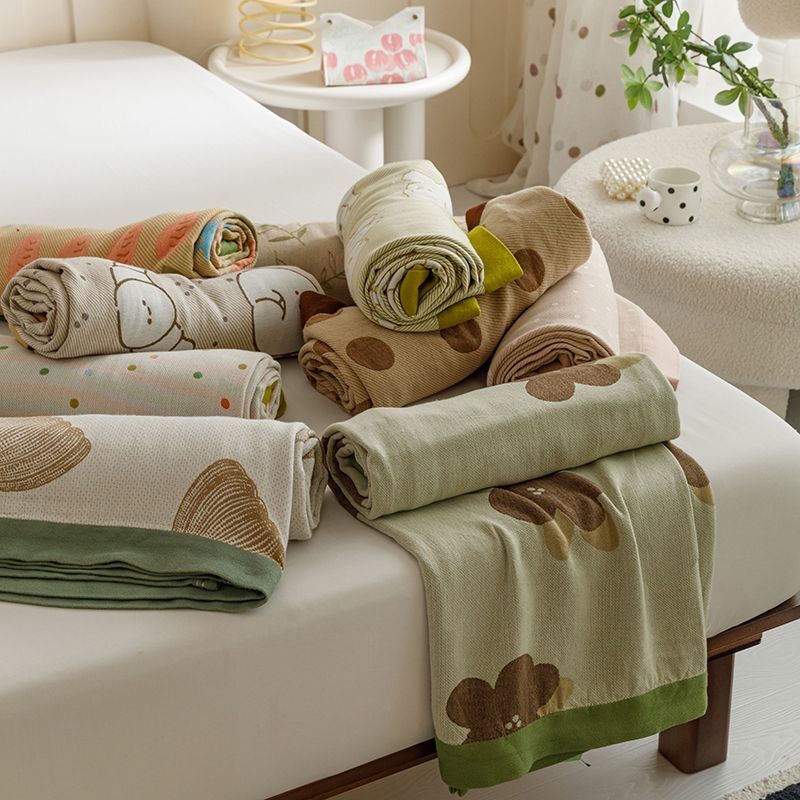 Summer Bamboo Fiber Towel Blanket Ice Silk Bamboo Cotton Cool Cooling Throw Summer Nap Cover Towel