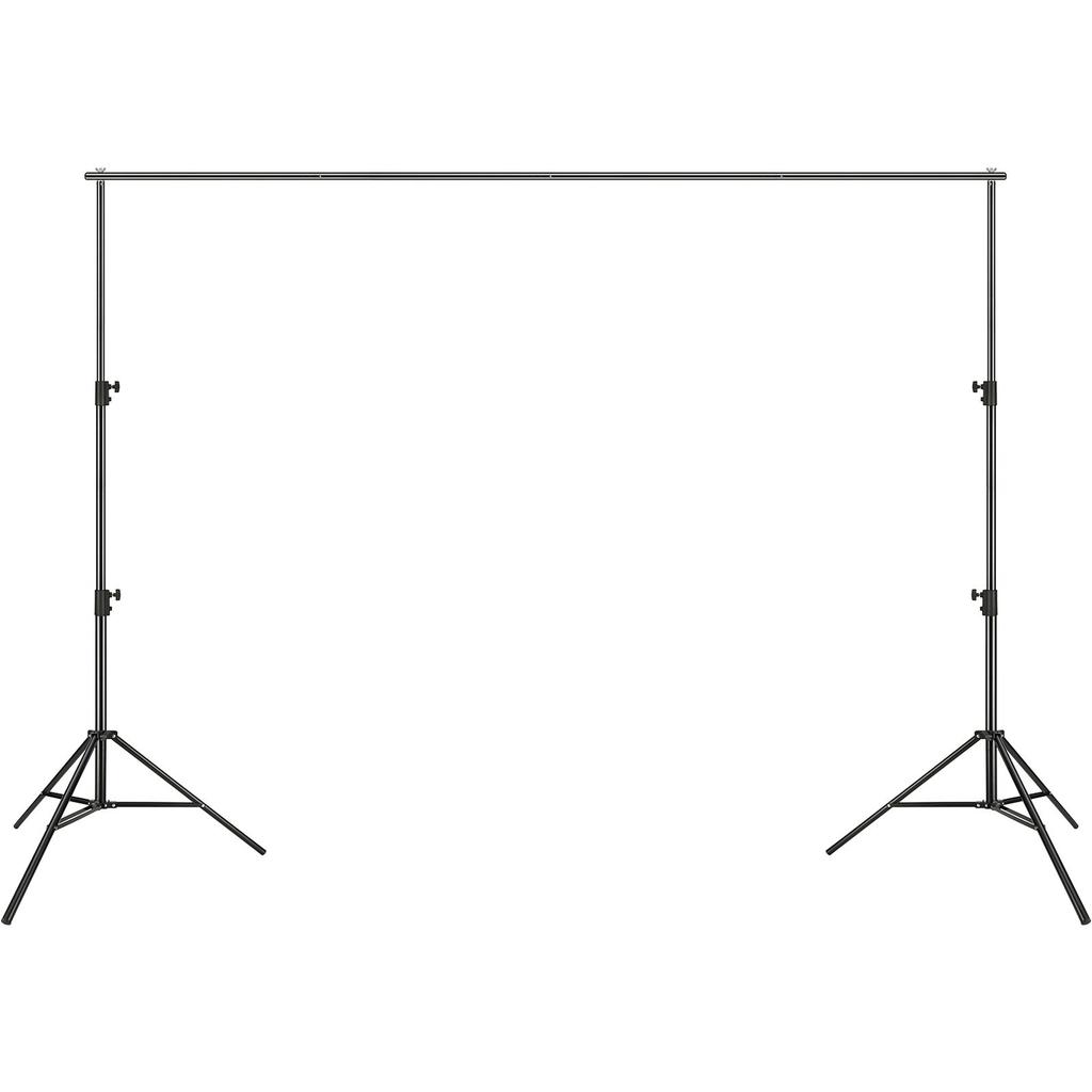 12 X 10 Ft Heavy Duty Backdrop Stand, Height Adjustable Photography Backdrop Stand, Background Support System with 6 Clamps and A Carry Bag, for