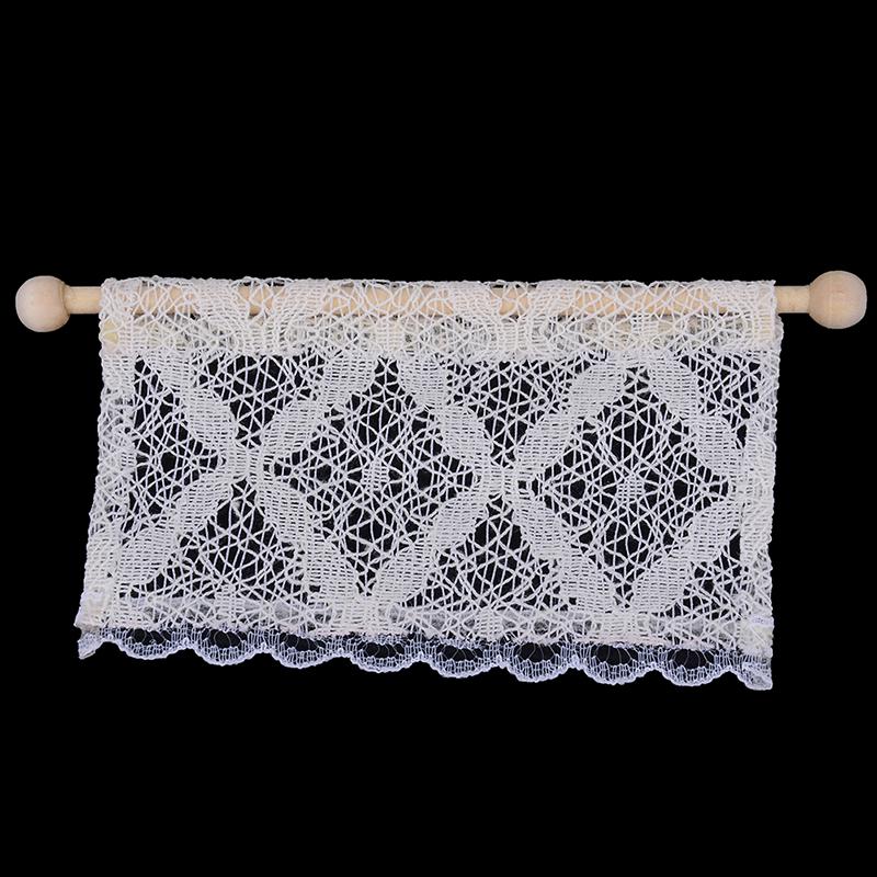 1:12 Dollhouse Curtains Miniature Furniture Accessories Window Valance