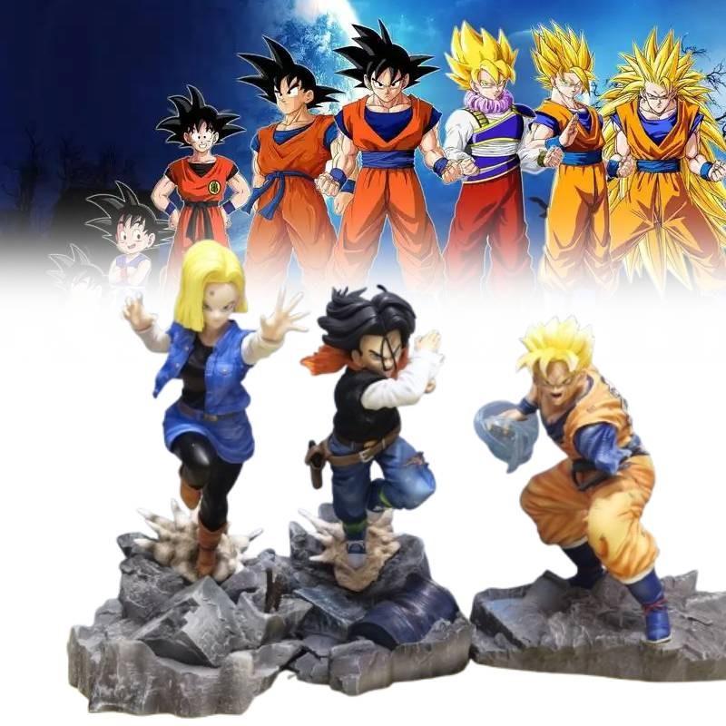 Son Super Saiyan Gohan Android 17 18 Action Figure Model Toy Doll Kids Gift