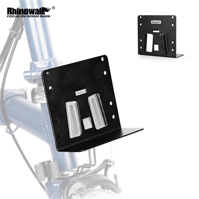 Rhinowalk Bike Bag Front Adapter for Brompton Bike Folding Sbag Basket Bicycle Bag Carrier Block Accessories Aluminum Alloy