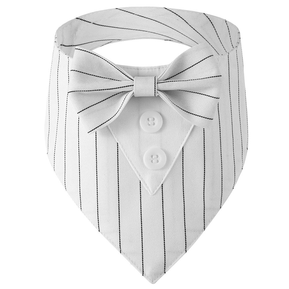 Tanpopo Dog Tuxedo Formal Wedding Bandana Bow Tie Birthday Costume Adjustable Pet Party Attire Valentines Outfit Cosplay Collar