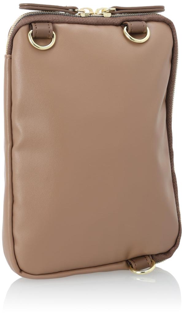 VASKA by Moz Women's Small, Cute Shoulder Bag with Interchangeable Shoulder Straps (Vertical or Horizontal) - Elk VS-0311, Greige