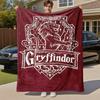 1pc Gryffindor Lion Crest Outdoor Flannel Throw Blanket All Season Soft Warmth,Home Decor 1031230