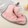 Kitchen Cleaning Coral Velvet Towel Rag Non-stick Oil Dish Cloth Double-sided Absorbent Thickening Scouring Tools Accessories