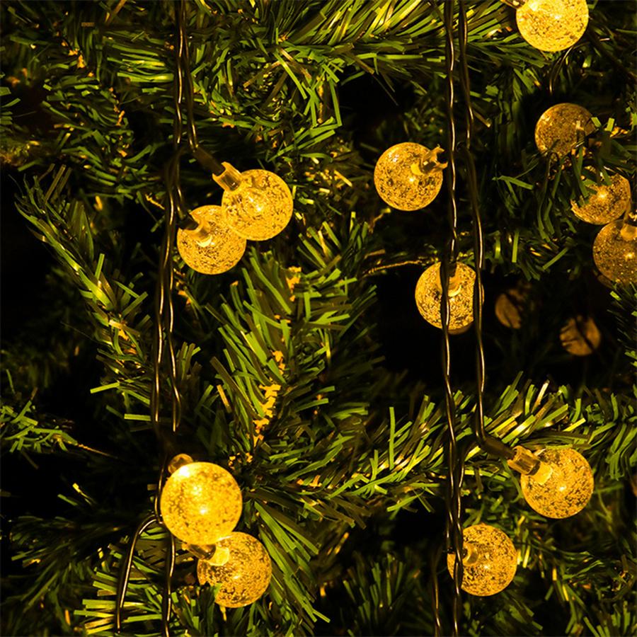 Solar Powered 50 LED String Light Garden Path Yard Decor Lamp Outdoor Waterproof