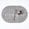 New Japanese-style placemat Western-style placemat Hotel household dining table Insulation mat Oval leather light luxury style
