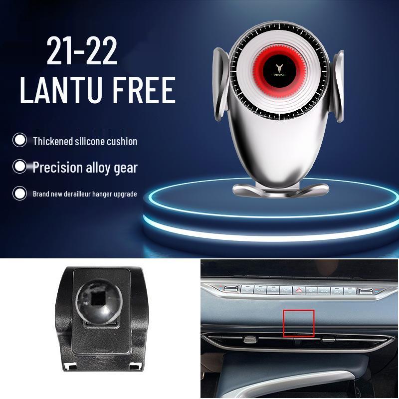 Lantu Gravity Car Phone Holder - Air Vent Mount for Navigation and Support
