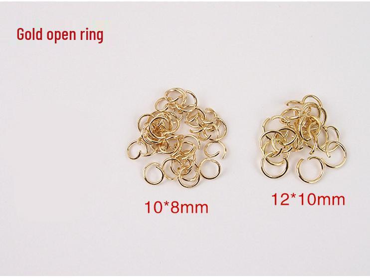 Gold-Plated & Silver-Plated Jump Ring Nine-Needle Keychain DIY Jewelry Accessory