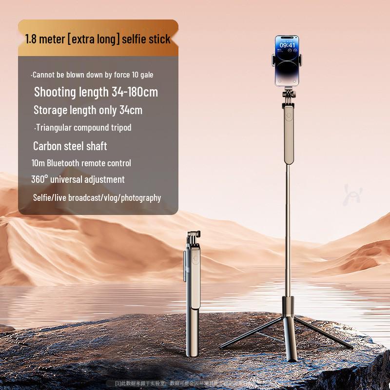 Bluetooth selfie tyč: Přenosný teleskopický stativ pro fotografování mobilním telefonem a živé vysílání