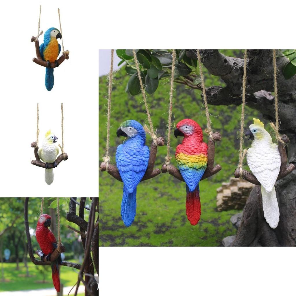 Harz Vogel Dekoration Papagei Figur Garten Balkon Miniatur Schmuckstück Für Event Geschenke