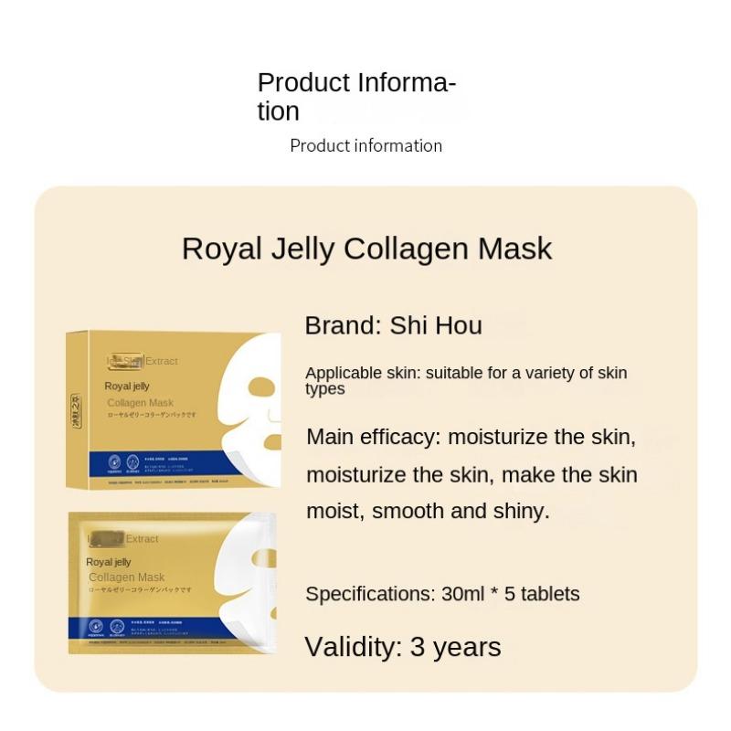 Royal Jelly Collagen Mask Moisturizing Moisturizing Refreshing Tight Patch Mask