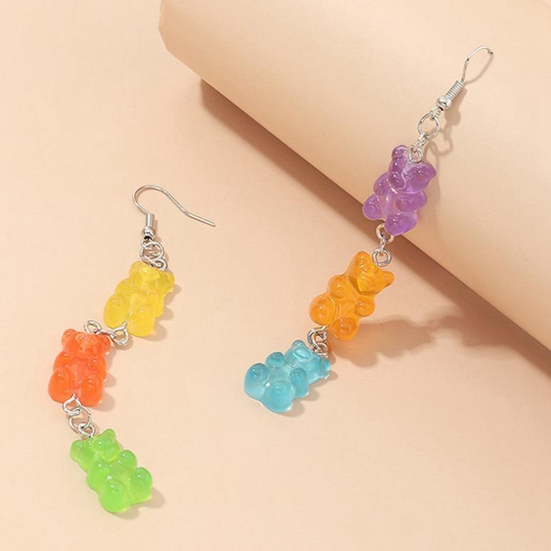 

Серьги-подвески с милыми животными, серьги с медведем для девочек, индивидуальные серьги-подвески в стиле хип-хоп