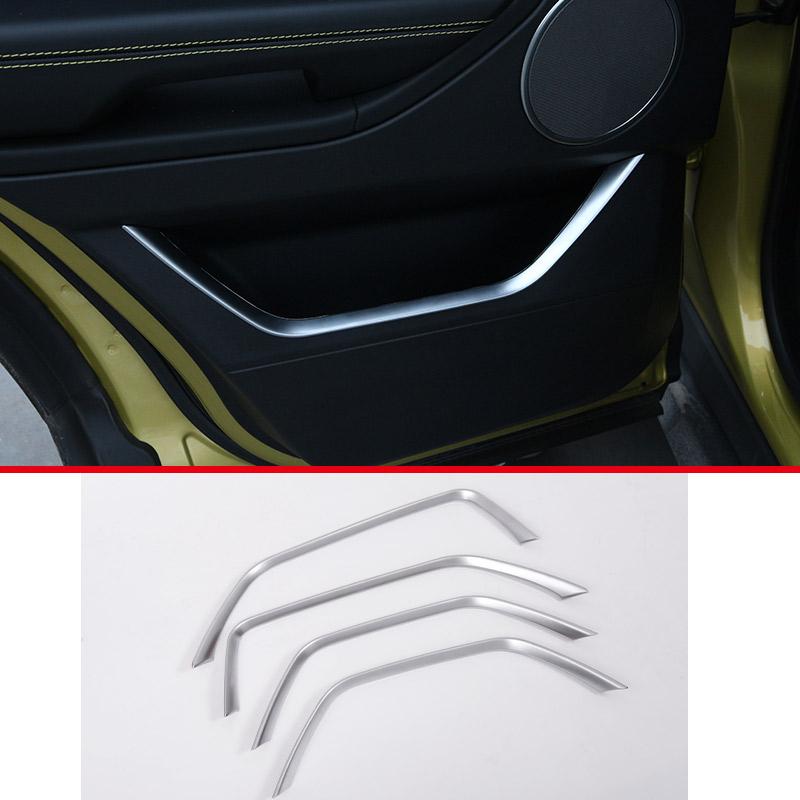 ABS Chrome For Land Rover Range Rover Evoque 2011-2018 Car Interior Gear Shift Console Decoration Cover Stickers Accessories