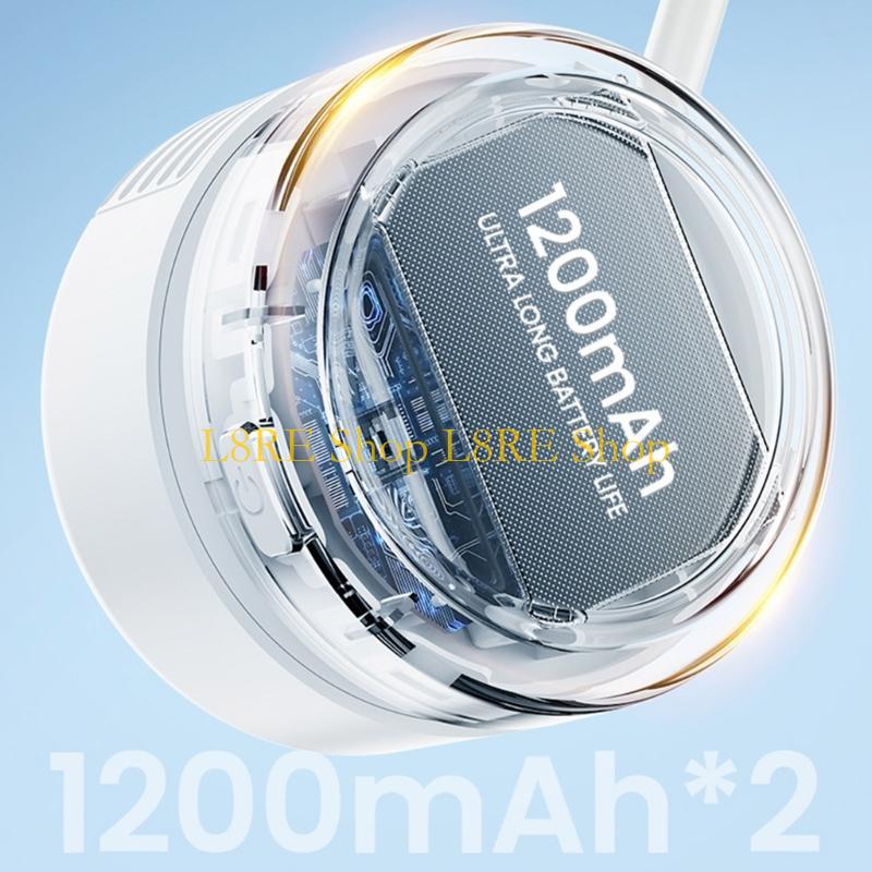 L8RE Portable Travel Fan USB Neck Hanging Small Fan Rechargeable Fan Cooling Fan ABS Texture Suitable for Own Cooling China Mainland