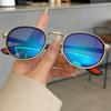 Round Retro Sunglasses Men UV400 Women Brand Designer Sun Glasses Alloy Punk Outdoor Anti-UV Sun Eyewear