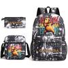 Capybara Animal Print 3Pcs Student Bookbag Set Shoulder Bag Pencil Case Children School Bag for Boys Girls Lightweight Daypack