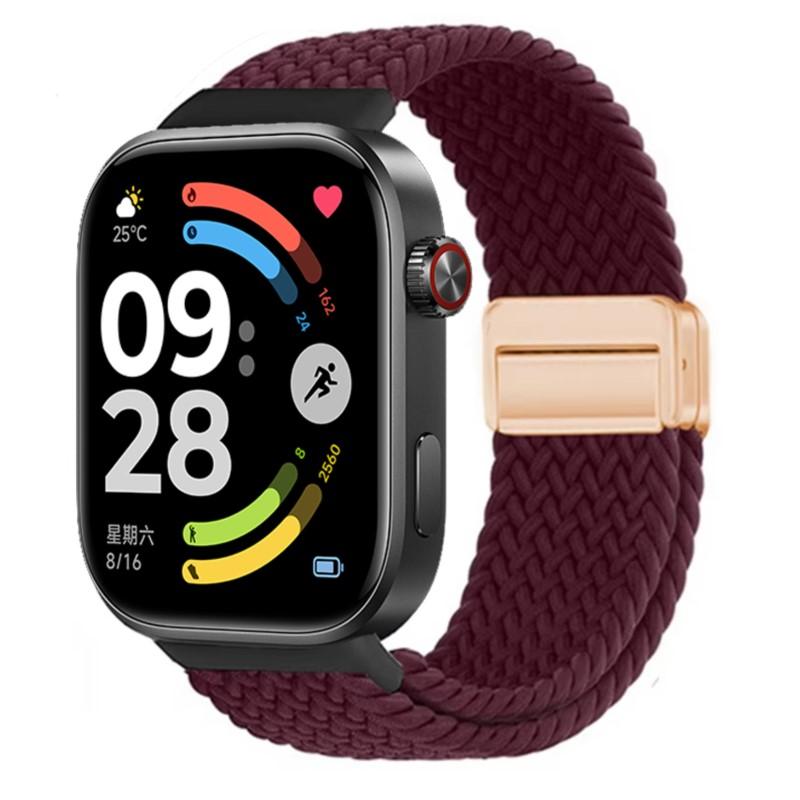 Magnetic Band For Redmi Watch 6 5 4 Strap Sport nylon Adjustable Replacement Braided bracelet correa Xiaomi Mi Band 8 Pro/9 Pro