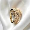 Exquisite Hollowed-out Floral Niche Design Engraved Ring with Unique Style, Suitable for Various Occasions.