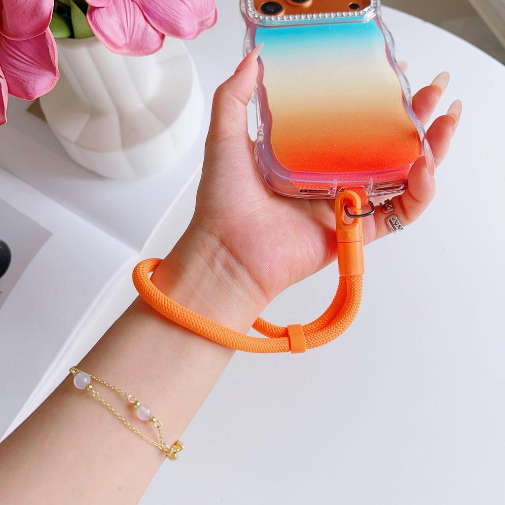 Adjustable 360° Rotating Phone Wrist Strap with Self-Locking Clip – Drop-Proof and Sturdy