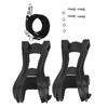 Plastic Black Adjustable Bike Pedals Straps Anti slip Toe Clip Belt Bicycle Accessory