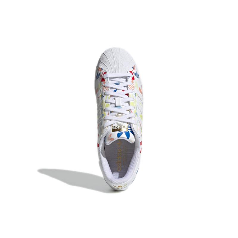 Adidas Superstar 'Allover Trefoil Weiß Multi' Sneaker H00183