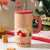 Creative Christmas Ceramic Cup With High Value Home Large Capacity Office Couple Water Cup With Gift