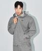 Born To Win Knit Like Hoodie Zip Up [Melange Grey]