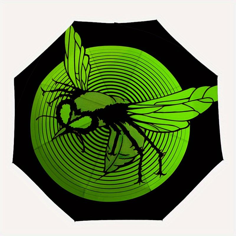 

1pc Bee Neon Auto Open/close, All-Season Portable Folding Umbrella for Women & Men, Travel, Everyday, Formal Events - Compact Luxury Parasol, Outdoor