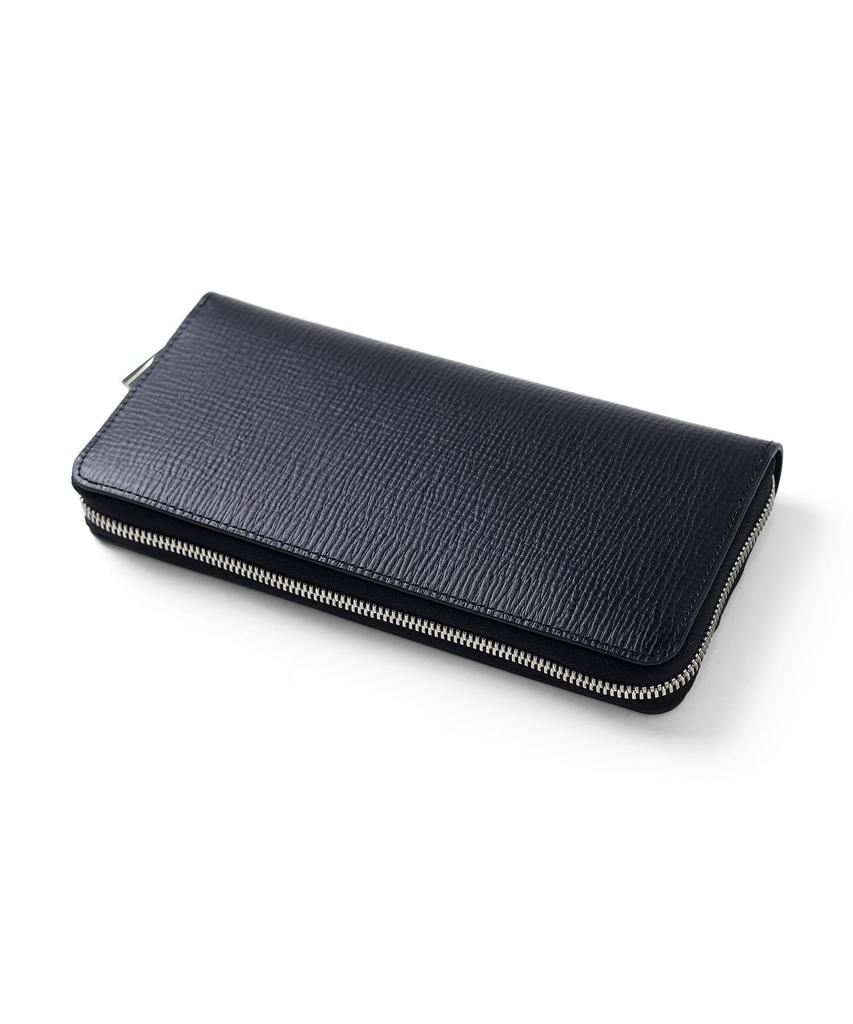 Lanvin En Bleu Round Zip Long Wallet Butler Accessories Men's Black