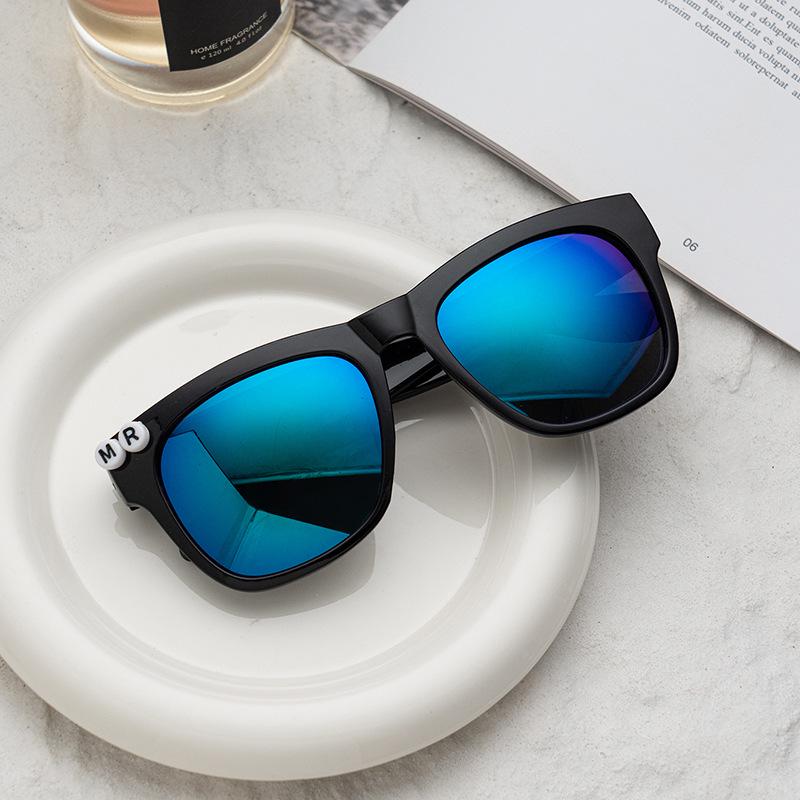 Custom Bridal and Prom Sunglasses: Black Unisex Letter Design