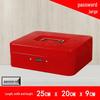 Portable Thickened Metal Cash Box with Lock and Password, Secure Storage Organizer