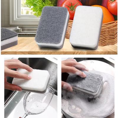 5/10pcs Double Sided Dishwashing Sponge Durable No Scratch Super Absorbent Household Kitchen Sponge Brush Cleaning Tool