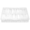 240pcs Extra Long Nail Tips Artificial French False Nail Tips for DIY Nail SalonTransparent
