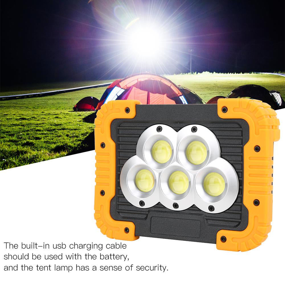 Mini Solar Light  Multi Functional COB Working Lamp Portable Camping Lamp for Outdoor Fishing Repairing Picnic