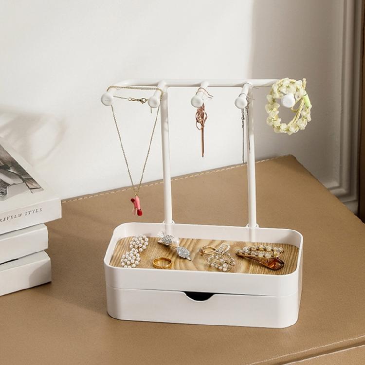 Multifunctional Jewelry Drawer Space Saving Jewelry Holder Stand with Drawer for Home Accessory Organization