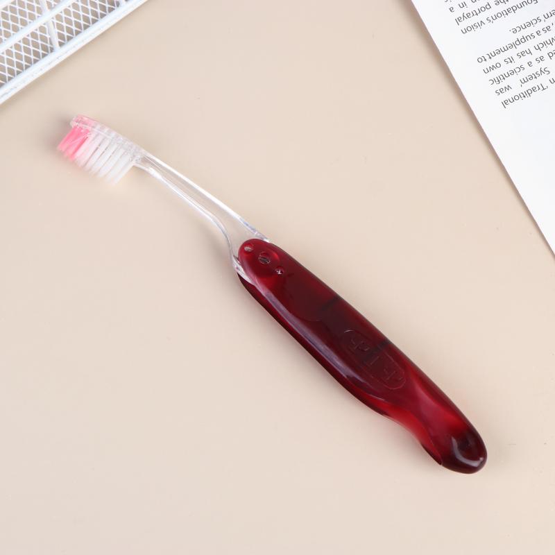 Travel Folding Toothbrush Portable Toothbrush Built In Cover Multi Color Size Collapsible Brush For Trip Daily Use Women Men