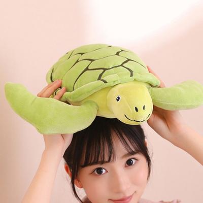 Marine Animal Tortoise Plush Plaything Fluffy Collection Tortoise Stuffed Plaything Ins Animation Animal Sea Turtle Pillow Car Decoration