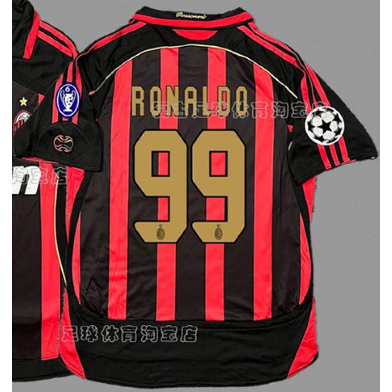 Vintage Football Jersey AC Ronaldo Zidane Maldini Lampardroba Spain Boca Carlos