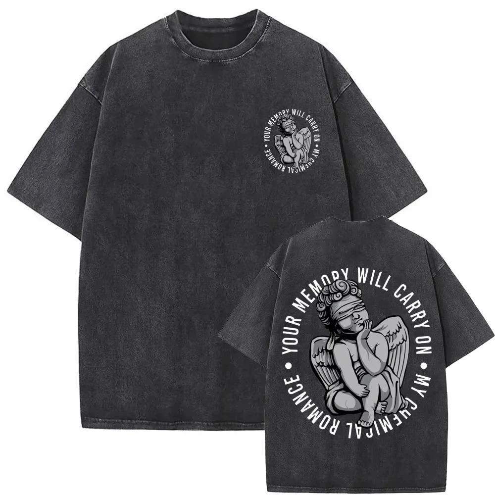 Unisex Rock Punk Emo Washed Vintage TShirt Limited Edition My Chemical RoUnisexce Three Cheers for Sweet Revenge TShirt
