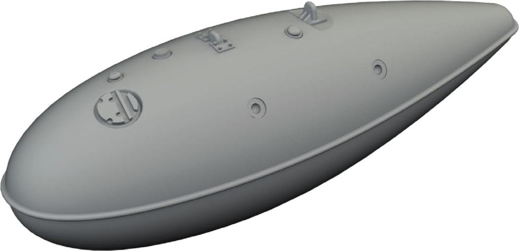 Eduard 1/48 75 Gallon Drop Tank for Brassin P-40 (1 Piece) Plastic Model Kit Parts EDU6481084 (Airplane)