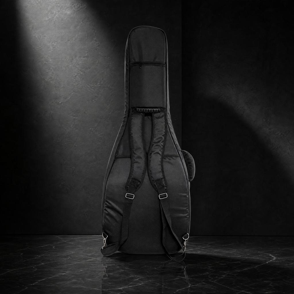 Guitar Gig Bag with Storage Pocket Black Long-Lasting for Travel